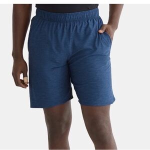Athletic Works Men's Blue Jersey Knit Shorts, 9" Inseam, SizeXL